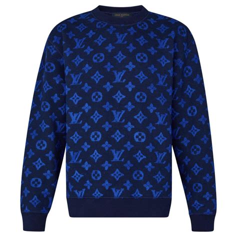 louis vuitton pullover blau|louis vuitton sweatshirts for men.